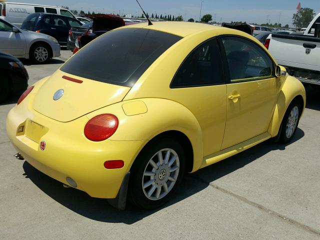3VWCR31C05M401725 - 2005 VOLKSWAGEN NEW BEETLE 黄色 照片 4