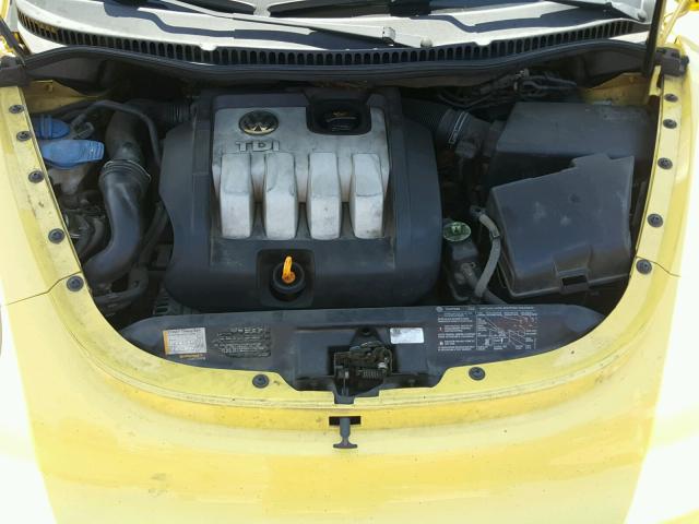 3VWCR31C05M401725 - 2005 VOLKSWAGEN NEW BEETLE 黄色 照片 7