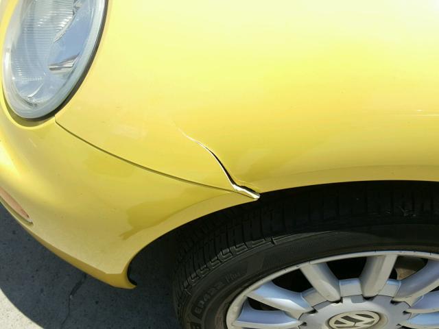 3VWCR31C05M401725 - 2005 VOLKSWAGEN NEW BEETLE 黄色 照片 9