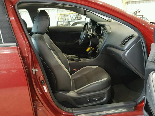 5XXGR4A68CG019865 - 2012 KIA OPTIMA SX RED photo 5