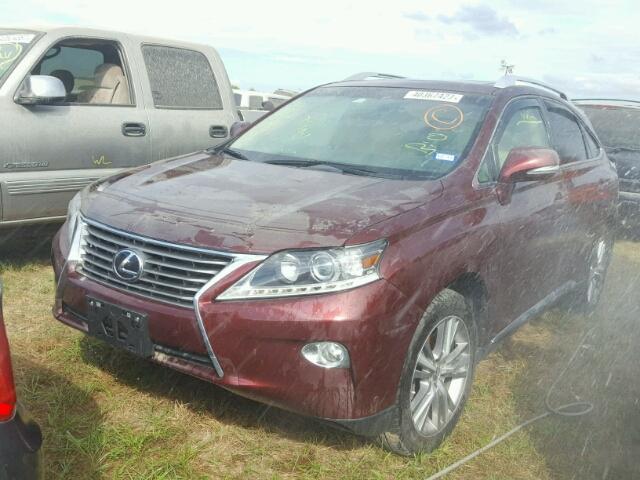 2T2ZK1BAXFC170129 - 2015 LEXUS RX BROWN photo 2