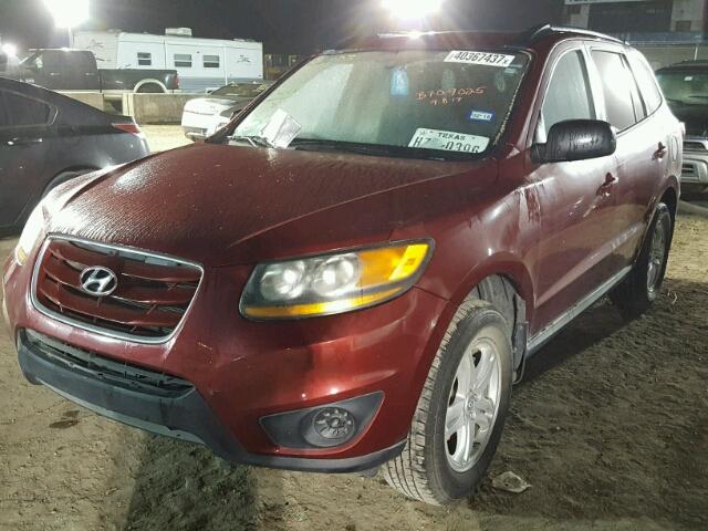 5NMSG3ABXAH369780 - 2010 HYUNDAI SANTA FE G MAROON photo 2