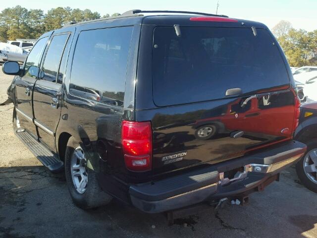 1FMRU15L91LA17153 - 2001 FORD EXPEDITION BLACK photo 3