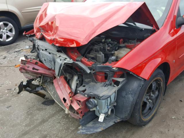 1G2AL15F477332091 - 2007 PONTIAC G5 RED photo 10