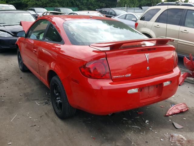 1G2AL15F477332091 - 2007 PONTIAC G5 RED photo 3