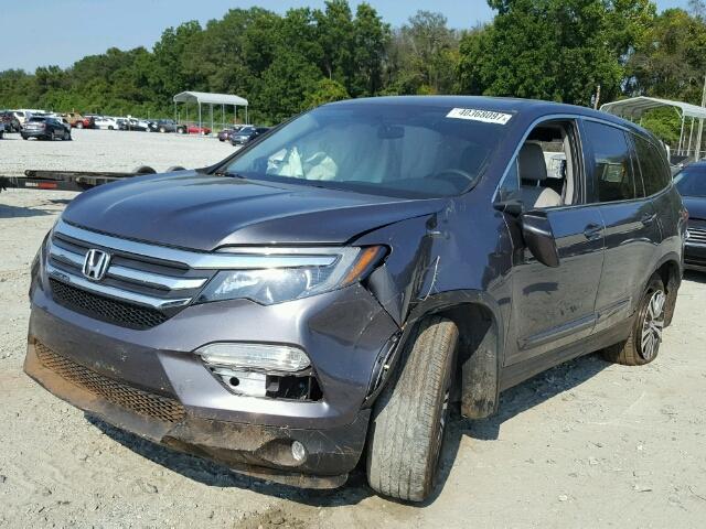 5FNYF5H37GB026829 - 2016 HONDA PILOT GRAY photo 2