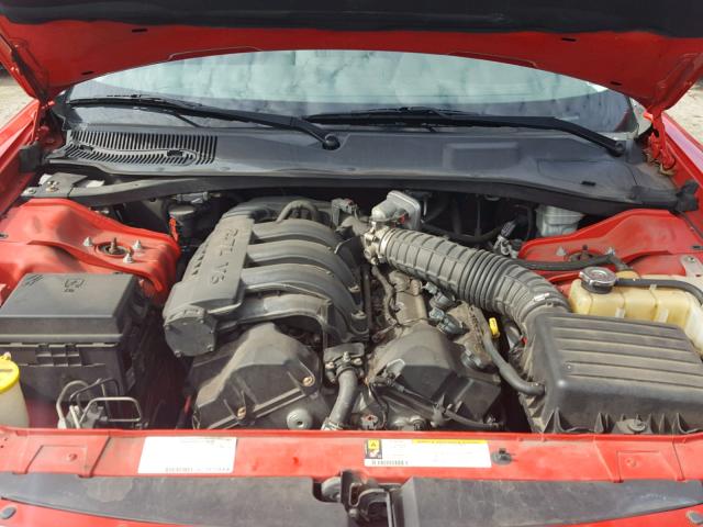 2B3KA43R28H166889 - 2008 DODGE CHARGER RED photo 7