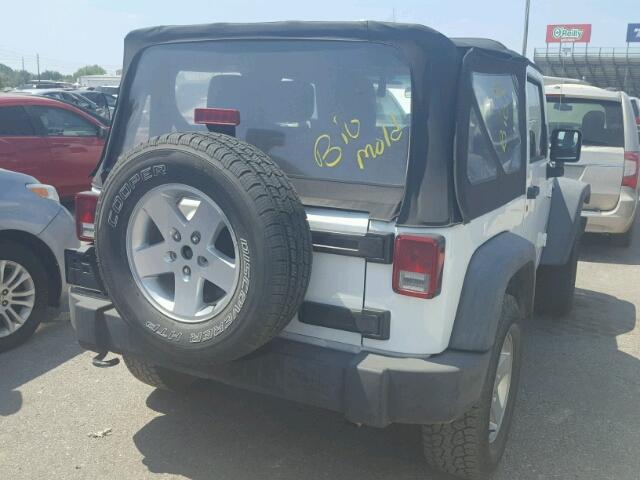 1J4AA2D17BL638449 - 2011 JEEP WRANGLER S WHITE photo 4