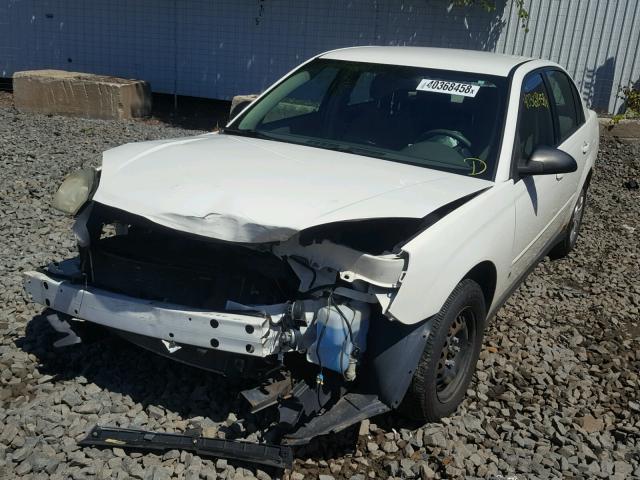 1G1ZS58F17F130599 - 2007 CHEVROLET MALIBU LS WHITE photo 2