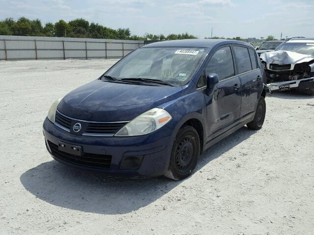 3N1BC13E09L381767 - 2009 NISSAN VERSA S BLUE photo 2