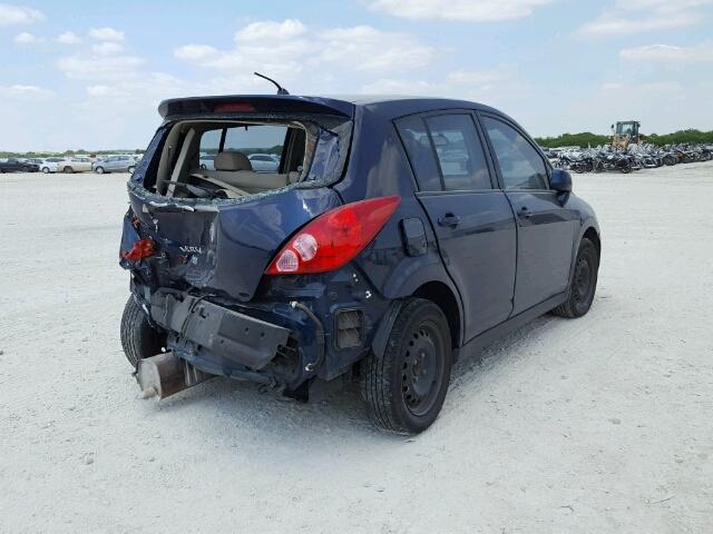 3N1BC13E09L381767 - 2009 NISSAN VERSA S BLUE photo 4