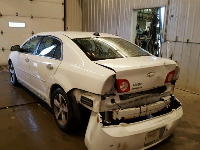 1G1ZC5EU7CF396641 - 2012 CHEVROLET MALIBU 1LT WHITE photo 3