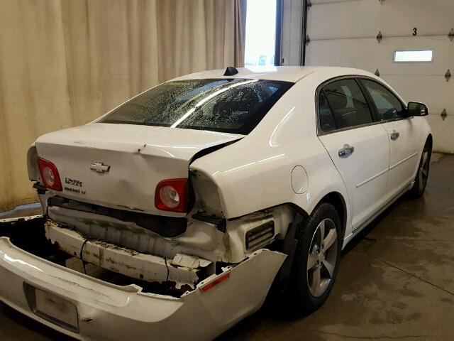 1G1ZC5EU7CF396641 - 2012 CHEVROLET MALIBU 1LT WHITE photo 4