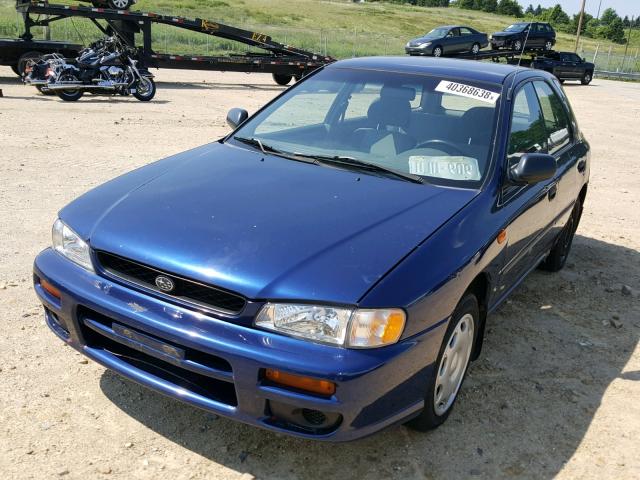 JF1GF4355YG802368 - 2000 SUBARU IMPREZA L BLUE photo 2