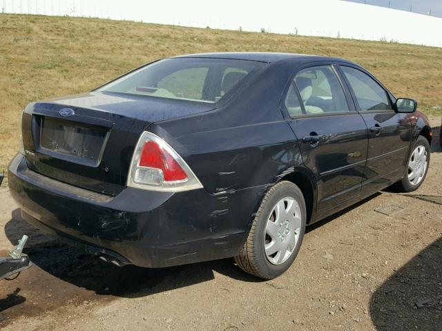 3FAHP06ZX7R114835 - 2007 FORD FUSION S BLACK photo 4