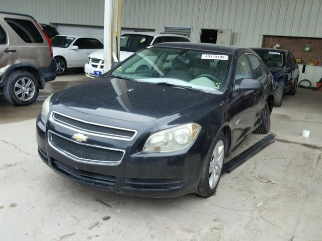 1G1ZB5EB5AF112132 - 2010 CHEVROLET MALIBU LS შავი ფოტო 2