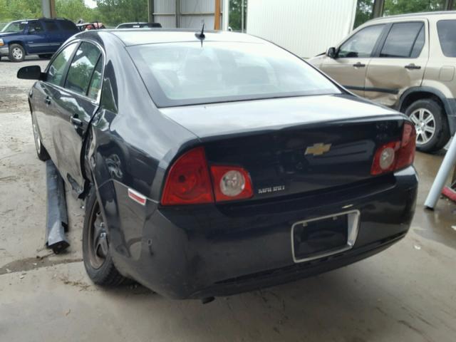 1G1ZB5EB5AF112132 - 2010 CHEVROLET MALIBU LS შავი ფოტო 3