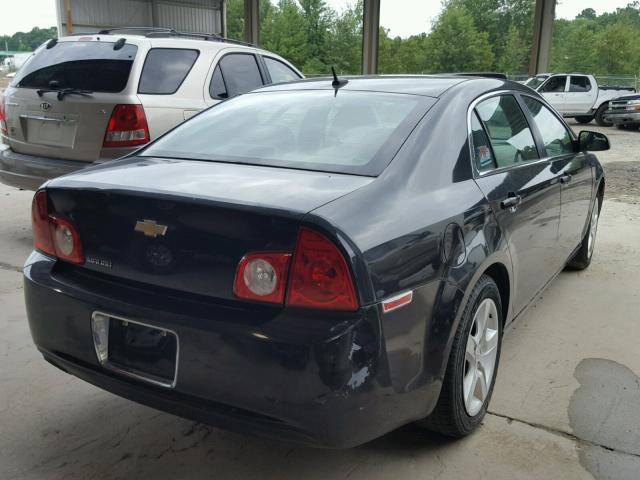 1G1ZB5EB5AF112132 - 2010 CHEVROLET MALIBU LS შავი ფოტო 4