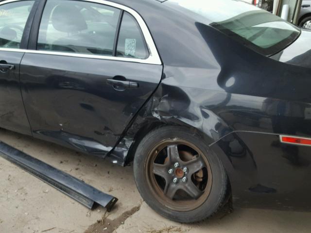 1G1ZB5EB5AF112132 - 2010 CHEVROLET MALIBU LS შავი ფოტო 9