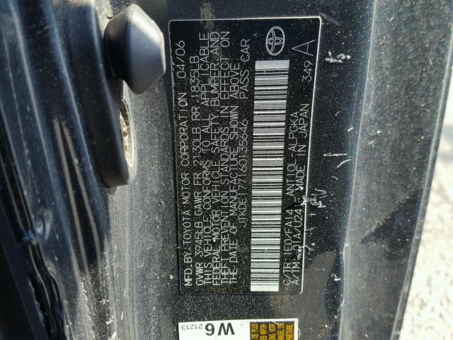 JTKDE177160135646 - 2006 TOYOTA SCION TC 石墨色 照片 10