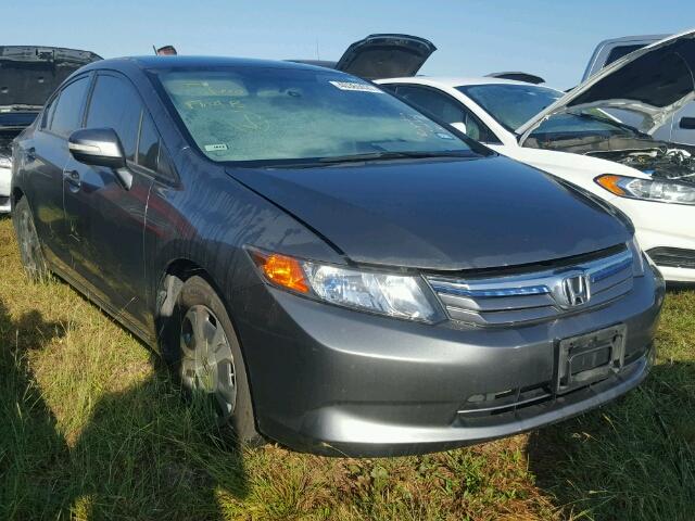 JHMFB4F35CS009250 - 2012 HONDA CIVIC GRAY photo 1