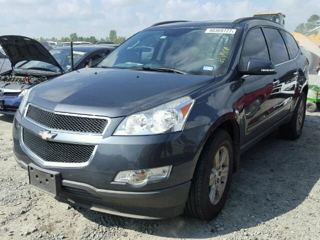 1GNKRGEDXCJ403489 - 2012 CHEVROLET TRAVERSE L BLACK photo 2