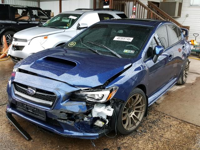 JF1VA1J62F9809022 - 2015 SUBARU WRX LIMITE BLUE photo 2