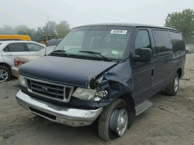 1FBNE31L76DA02383 - 2006 FORD ECONOLINE BLUE photo 2