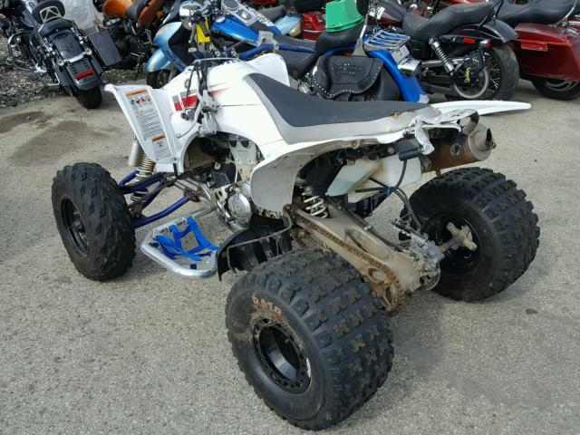 JY4AJ20Y97C028996 - 2007 YAMAHA YFZ450 WHITE photo 3