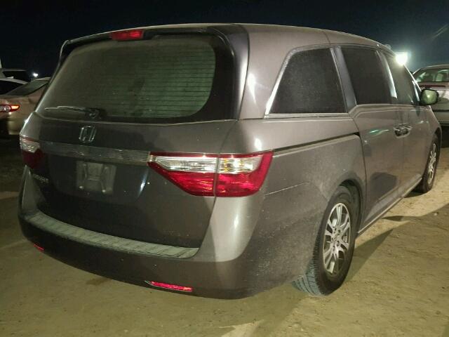 5FNRL5H62BB072231 - 2011 HONDA ODYSSEY GRAY photo 4