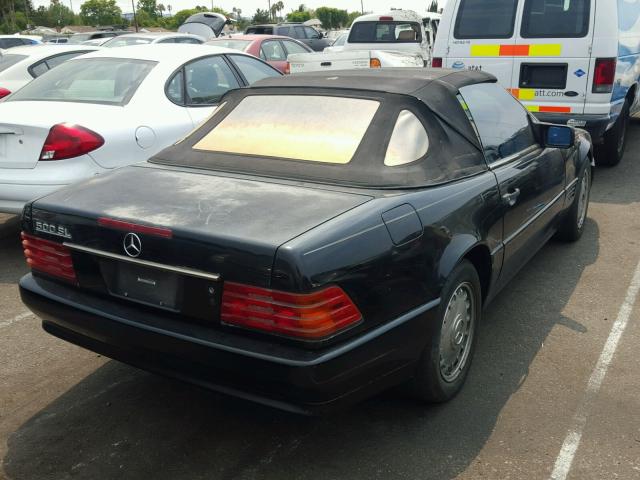 WDBFA66E7NF049650 - 1992 MERCEDES-BENZ 500 SL BLACK photo 4