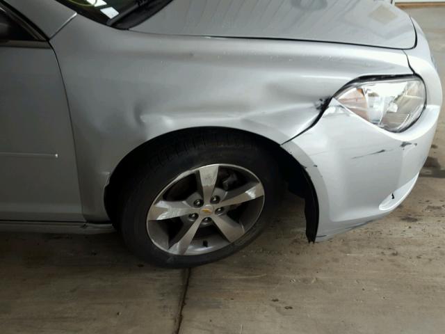 1G1ZC5E12BF117374 - 2011 CHEVROLET MALIBU 1LT SILVER photo 9
