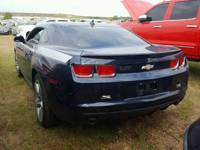 2G1FB1ED7B9176910 - 2011 CHEVROLET CAMARO BLUE photo 3