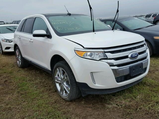 2FMDK3KC0EBB81185 - 2014 FORD EDGE WHITE photo 1