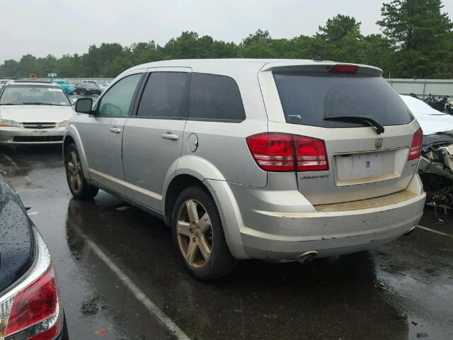 3D4GG57V89T243048 - 2009 DODGE JOURNEY SX SILVER photo 3