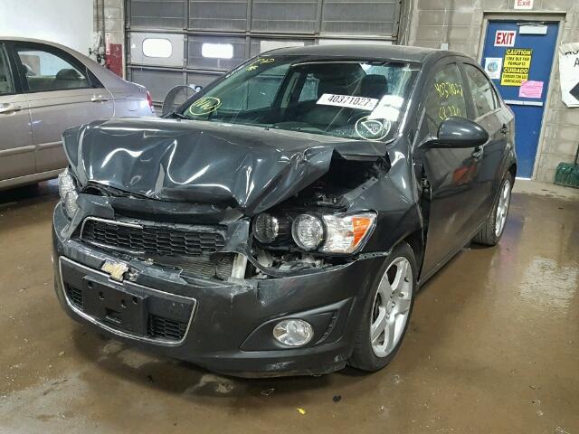 1G1JE5SB7E4145188 - 2014 CHEVROLET SONIC LTZ BLACK photo 2