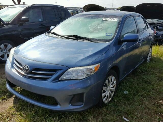 5YFBU4EE5DP111857 - 2013 TOYOTA COROLLA BA BLUE photo 2