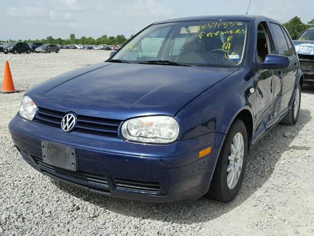 9BWGL61J744002610 - 2004 VOLKSWAGEN GOLF GLS BLUE photo 2