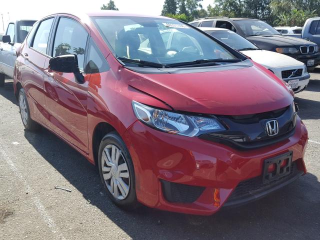 JHMGK5H55HS013704 - 2017 HONDA FIT LX RED photo 1