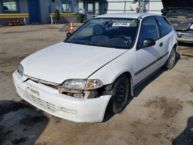 2HGEH2361RH529221 - 1994 HONDA CIVIC DX WHITE photo 2