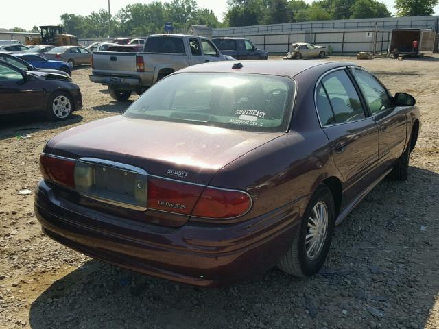 1G4HP52K644170576 - 2004 BUICK LESABRE CU MAROON photo 4