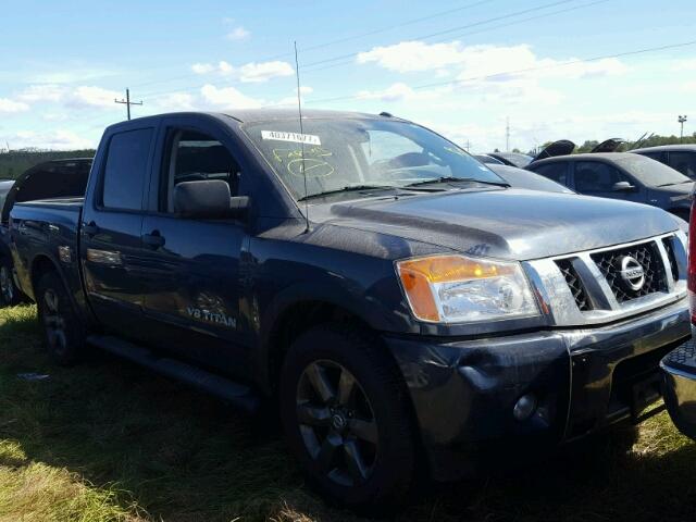 1N6BA0ED0FN502372 - 2015 NISSAN TITAN S BLUE photo 1