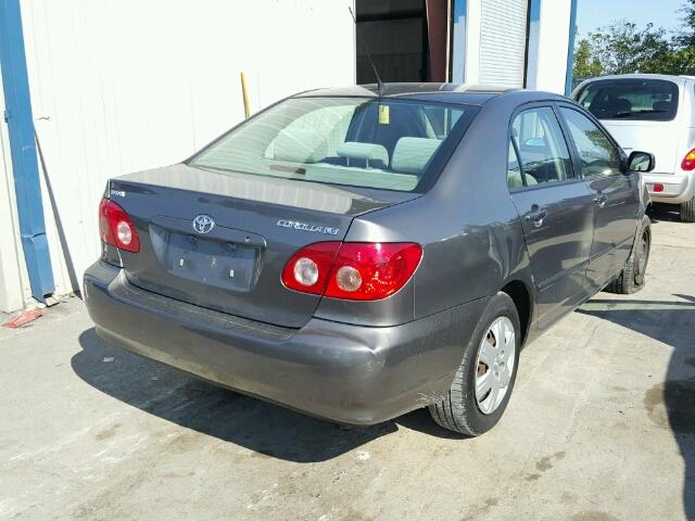 1NXBR32E48Z984388 - 2008 TOYOTA COROLLA CE GRAY photo 4