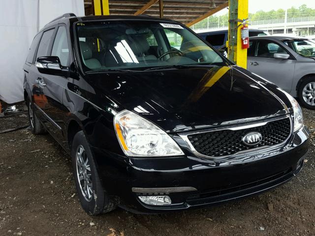 KNDMH4C74E6587348 - 2014 KIA SEDONA EX BLACK photo 1