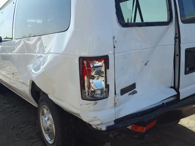 1FMNE3BL2EDA06040 - 2014 FORD ECONOLINE WHITE photo 9