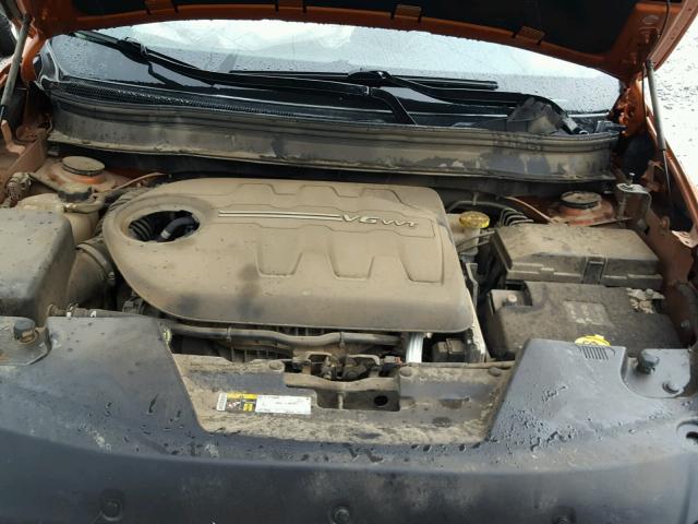 1C4PJMBS1FW635445 - 2015 JEEP CHEROKEE T ORANGE photo 7