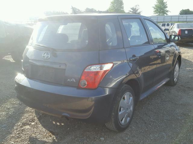 JTKKT624X60168779 - 2006 TOYOTA SCION XA GRAY photo 4