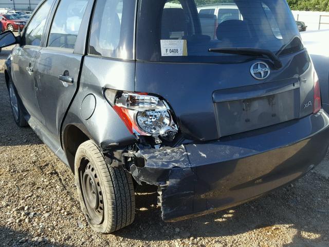 JTKKT624X60168779 - 2006 TOYOTA SCION XA GRAY photo 9