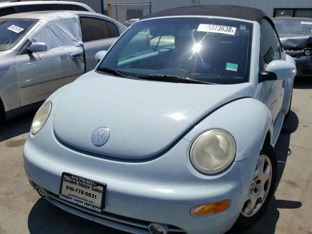 3VWCK21Y73M316694 - 2003 VOLKSWAGEN NEW BEETLE 蓝色 照片 2