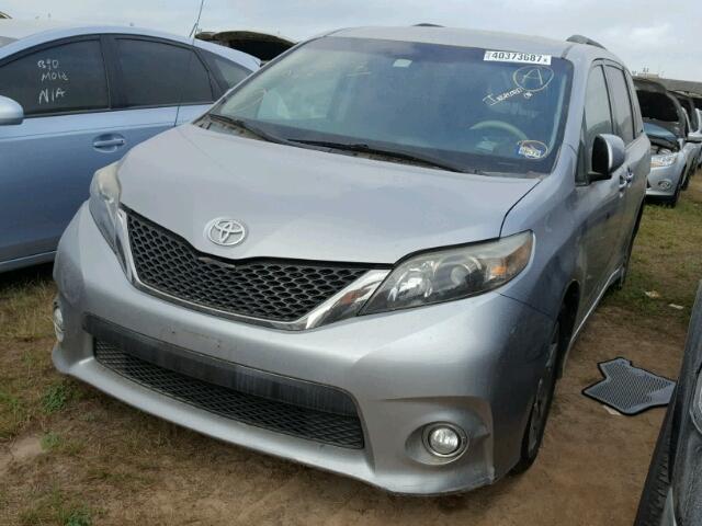 5TDXK3DC0BS051691 - 2011 TOYOTA SIENNA GRAY photo 2